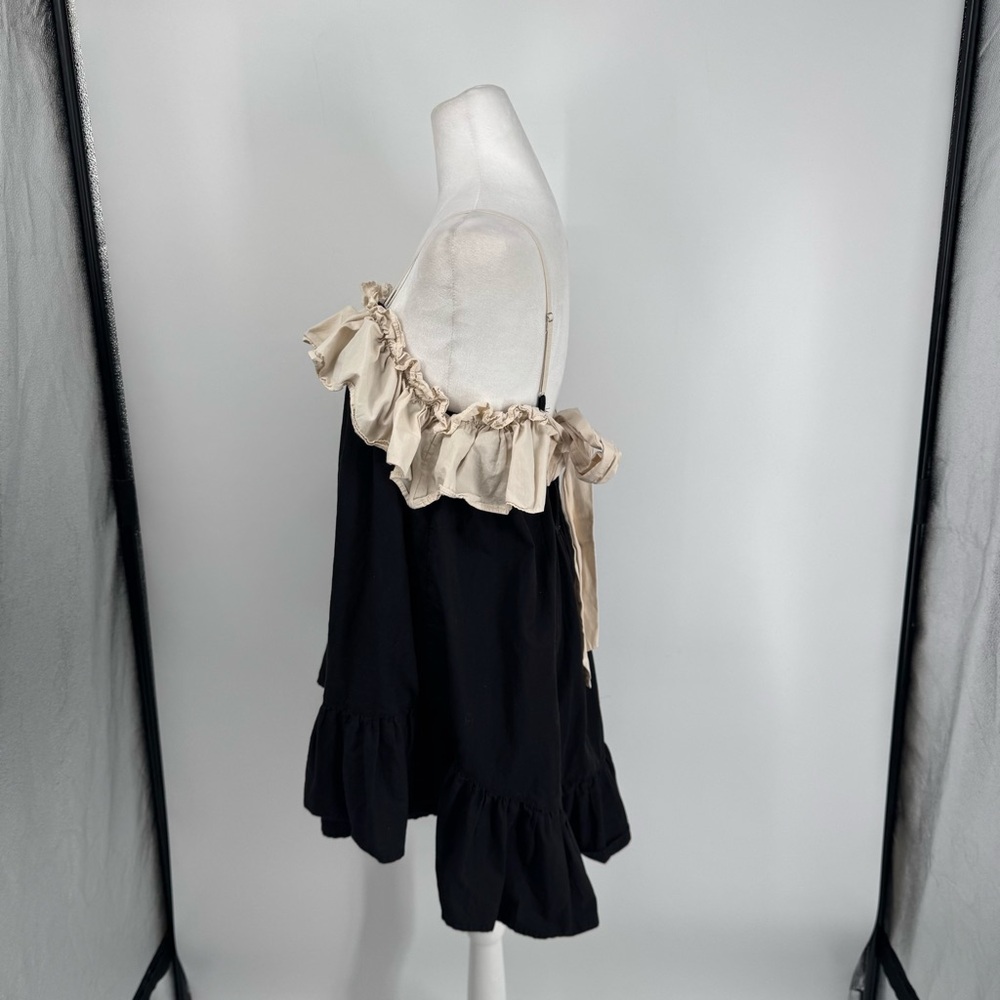 Anthropologie Ruffle Poplin Babydoll Dress - Picture 7 of 11